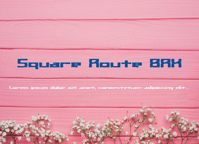 Square Route BRK example